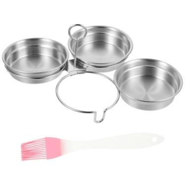 Imagem de 2 Unidades De Ovos De Aço Inoxidável Caçador De Ovos Molde Para Cozinhar Ovos Anel De Para Fritar Suporte Para Bebê Café Da Manhã Cozido No Vapor