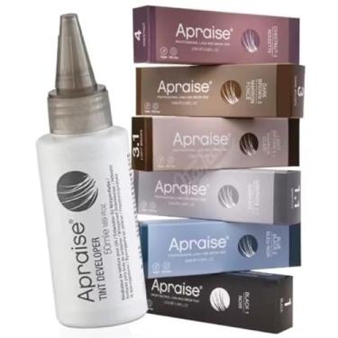 Imagem de Kit Tintura e Oxidante Apraise para Cílios Sobrancelhas Barba