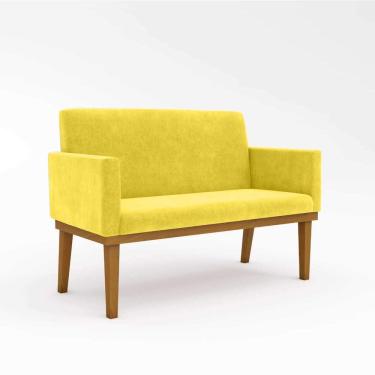 Imagem de Namoradeira Base Reforçada Sala Elegante amarelo