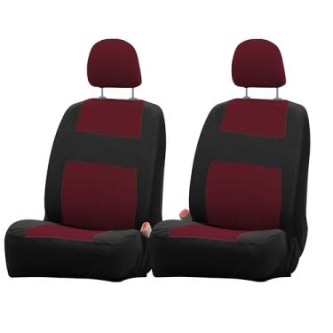 Imagem de DREAHOTEXTIL Capas elásticas de assento de carro, capa interna automotiva elástica, capa confortável premium, protetores de assento dianteiros universais, combinações de cores de vários estilos para