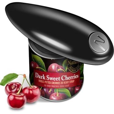 Imagem de HUZHIBING 1 abridor de lata elétrico de um toque, fácil de abrir em qualquer tamanho de lata, com borda lisa, abridores de latas elétricos operados por bateria para cozinha, abridor automático de