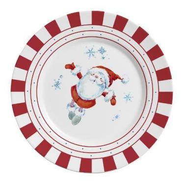 Imagem de Conjunto com 6 Pratos Raso Cute Christmas Ø29cm - Alleanza Cerâmica