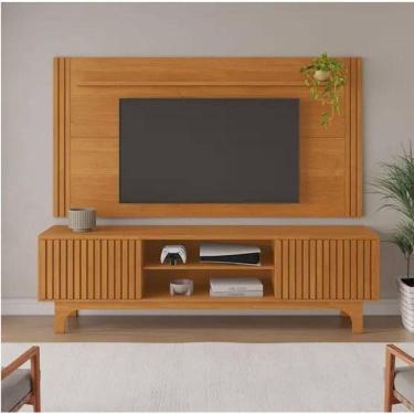 Imagem de Rack Com Painel Até 70" Trunfo Jcm Movelaria - Cinamomo