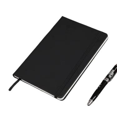 Imagem de Caderno Capa Dura - Estudantes Couro Pu, Preto