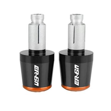 Imagem de Extremidades de manoplas de guidão de motocicleta, tampas de extremidade de manoplas, acessórios deslizantes de peso para Ka&was&aki ER6N ER-6N ER 6N ER6 N 2009-2017