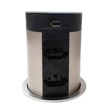 Imagem de Torre Embutir Powerdock H5 4 Tomada 2 Ubs Indução - Hafele - 16a