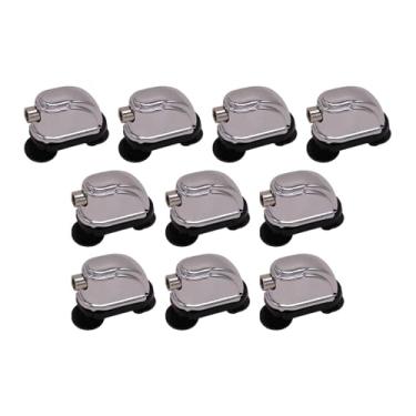 Imagem de Amagogo Lugs para caixa de bateria com espaçamento de furos de 1,02 polegadas, peças de percussão, acessórios para kit de bateria de metal, hardware de fácil, 10 Peças