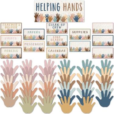 Imagem de Everyone is Welcome Helping Hands Mini quadro de avisos