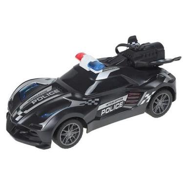 Imagem de Carro de Controle Remoto Bravox Police 7 Funçoes ART BRINK Preto