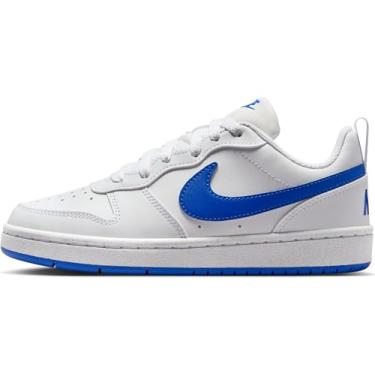 Imagem de Nike COURT BOROUGH LOW RECRAFT (GS) Tênis masculino com cadarço, Branco/Hiper Royal, 35.5 EU