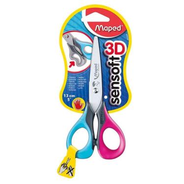 Imagem de Tesoura escolar para canhoto Sensoft 3D 693500 - Maped