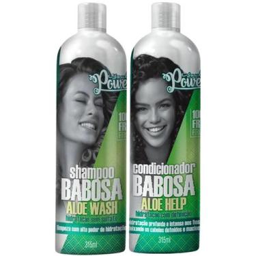 Imagem de Kit Babosa Soul Power Shampoo E Condicionador Hidratação Capilar Vegan
