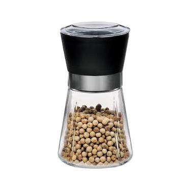 Imagem de Moedor de Pimenta em Vidro Euro Home – Preto/Transparente