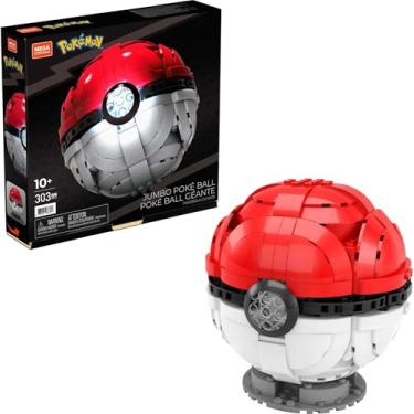 Imagem de Mega Construx Pokémon Pokébola Jumbo, Mattel, com Luz