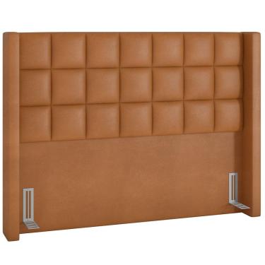 Imagem de Cabeceira Cama Box Casal 160 cm P05 Paris Couríssimo Whisky - Lyam Decor