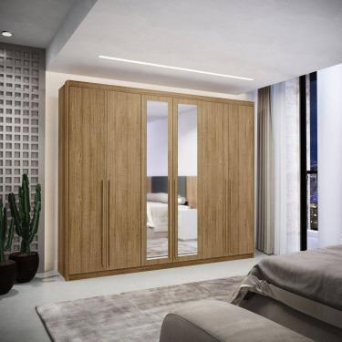 Imagem de Guarda-roupa Casal 6 Portas Dubai Majestic Marrom