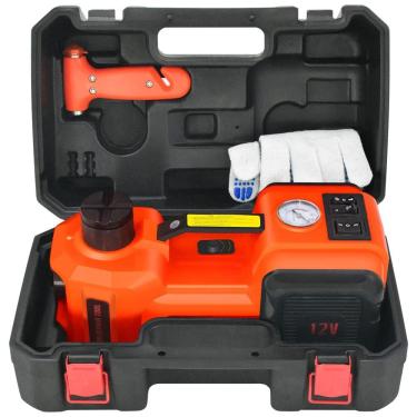 Imagem de E HEELP Macaco Elétrico Hidráulico com Luz de LED, Suporta até 5 Toneladas, Laranja