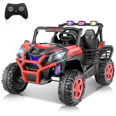 Imagem de Carro Elétrico Infantil, Jeep Off-Road com Controle Remoto, 2 Lugares, Painel Multifuncional, Luzes Dianteiras e Traseiras, 24V, Hikole