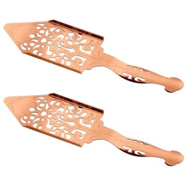 Imagem de 2 colheres de fonte de absinto de aço inoxidável, gotejador vintage de absinto, coador de vidro de bar, gotejador de açúcar quadrado vazado, filtro de malha de cubo de gelo, colher, coador de barra (2