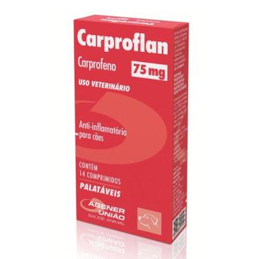 Imagem de Antiinflamatório Carproflan 75mg 10 Comprimidos para Cães  Agener Uniã