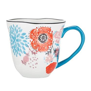 Imagem de GRFIT Caneca criativa caneca retrô personalidade copo de café da manhã pintado à mão leite francês copo de cereais adequado para escritório em casa caneca de café escola (tamanho: 401-500 ml, cor