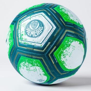 Imagem de Bola de Futebol Palmeiras Time Clube Oficial Profissional Tamanho 5 Original Oficial Adulto Juvenil Jogo Treino Laminada Impermeável