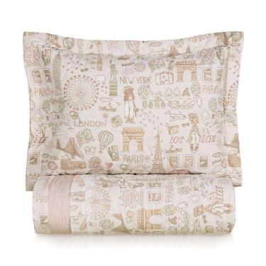 Imagem de Cobreleito Solteiro Viajante 200 Fios Karsten