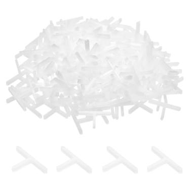 Imagem de Generic 200 peças espaçadores de azulejo 2 mm plástico rígido tipo t instalação espaçador de cerâmica clipes de espaçamento para chão de parede