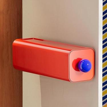 Imagem de Caixa de armazenamento de calcinha, meias para casa, dormitório, montadas na parede, sem vestígios, vermelhas