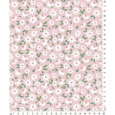 Imagem de Tecido Tricoline Margaridas - Coleção Colorê - Tecidos Caldeira - 50 x