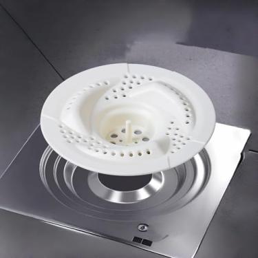 Imagem de 1 pacote com filtro de cabelo protetor universal para pia de chuveiro - 16 cm C x 16 cm L, estilo