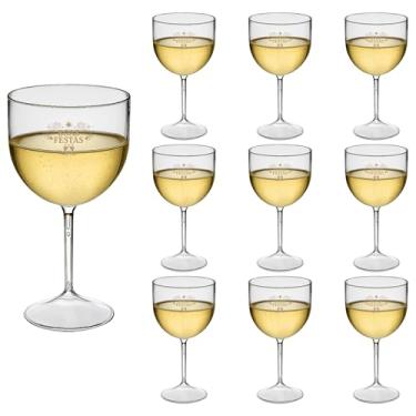 Imagem de Taça Acrílico Gin 500ml Boas Festas 10pçs (TRANSPARENTE)