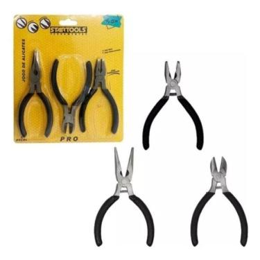 Imagem de Jogo 3 Mini Alicates 4,5 De Precisão Durável