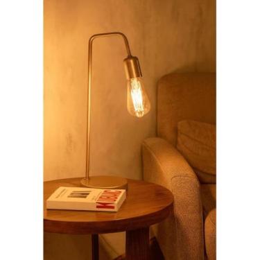 Imagem de Luminária De Mesa Abajur de Cabeceira L De Quarto Sala Retro Vintage I