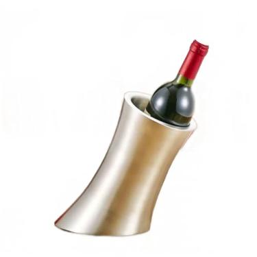 Imagem de Balde de gelo de vinho tinto de aço inoxidável de camada dupla espesso, balde de gelo champanhe, balde de cerveja gelada, balde de cuspir, balde de cubo de gelo, balde de isolamento