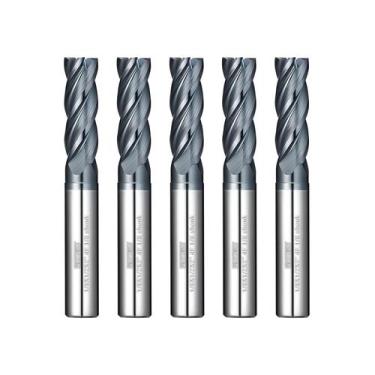 Imagem de Fresadora quadrada de metal duro WEXWE 5PCS com haste de 1/8"