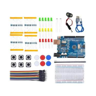 Imagem de Kit Inicial DIY Arduino UNO R3 12 Em 1 Para Programação Eletrônica, En