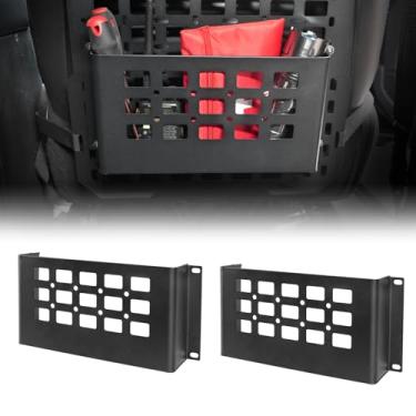 Imagem de BIZOCO MOLLE Caixa de armazenamento – Caixa tática de armazenamento de ferramentas para acessórios de painel MOLLE, organizador universal de metal para carro, trailer, casa, pacote com 2