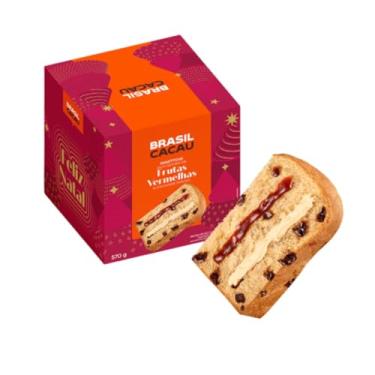 Imagem de Panetone Trufado Recheado Frutas Vermelhas 570g Brasil Cacau