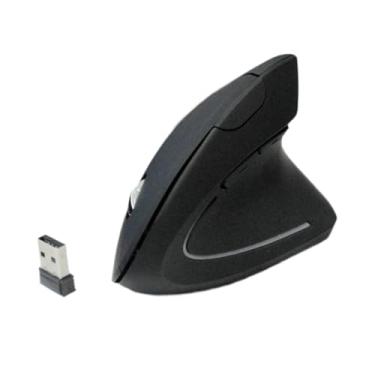 Imagem de Ysyqkn vertical ergonômico com dongle USB para PC, laptop e desktop. Confortável, portátil, silencioso e com tecnologia óptica para controle da, Preto