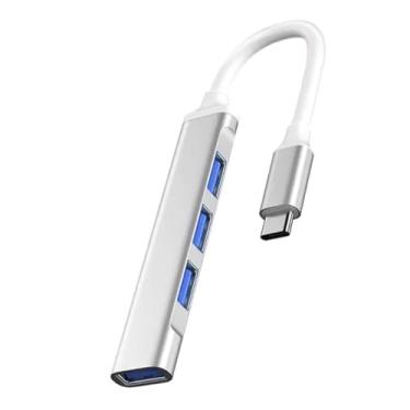 Imagem de Hub USB C, 4 em 1USB C para USB com 1×USB3.0 e 3×USB2.0 portas para MacBook Pro/Air, iPad, PC, Chromebook, telefone