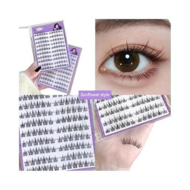 Imagem de Cílios Postiços Gege Bear Com Aparência Natural, Sem Cola, Aplicação F