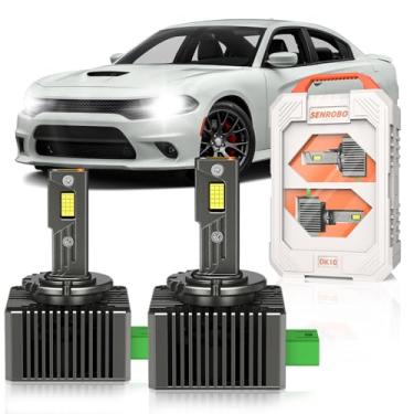 Imagem de SENROBO Adequado para Dodge 2011-2020 Charger 2015-2021 Challenger 2013-2016 Dart D3S somente, 13587843 projetor 35W HID Light Replace, 6000K 30000LM 600% mais brilhante D3SC1 luz bi-xenon, pacote com