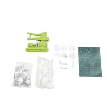 Imagem de TARSHYRY Máquina de Fazer Botões, Kit de Pinos Redondos Diy de 58mm Com 100 Peças de Componentes de Botão, para Fazer Crachás, Chaveiros, Abridores de Garrafas