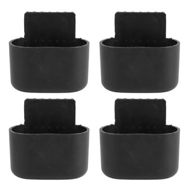 Imagem de Protetores de pés de mesa almofadados de borracha antiderrapante oval protetores de pernas para móveis protetores de piso anti arranhões para mesa de cadeira escritório em casa 4