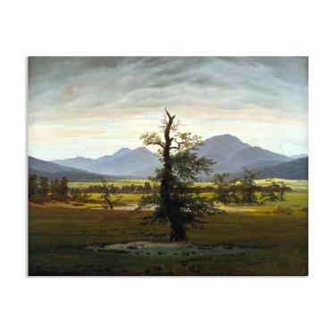 Imagem de Village Landscape in Morning Light por Caspar David Friedrich Impressões em tela Well Decor The World Classic Art Reproduções de arte grande giclée arte de parede para sala de estar decoração de casa