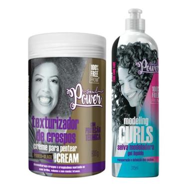 Imagem de Kit Soul Power Big Black Cream 800g + Modeling Curls 315ml