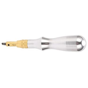 Imagem de Acouto Ferramenta Groover de Costura Com Cabeça de Corte de Liga de Aço para Chanfradura e Valas de Couro - Ferramenta Leve e Artesanal de Couro