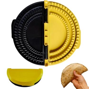 Imagem de Crimpador e selador de tortilha 3 em 1, 16/8/10 polegadas Prensa para fazer Quesadilla com design de borda ondulada removível, kit selador de sanduíche Empanada Samosa, molde de alimentos DIY fácil
