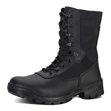 Imagem de SAILOFO Botas militares masculinas leves botas táticas de caça na selva botas de caminhada, Preto, 39